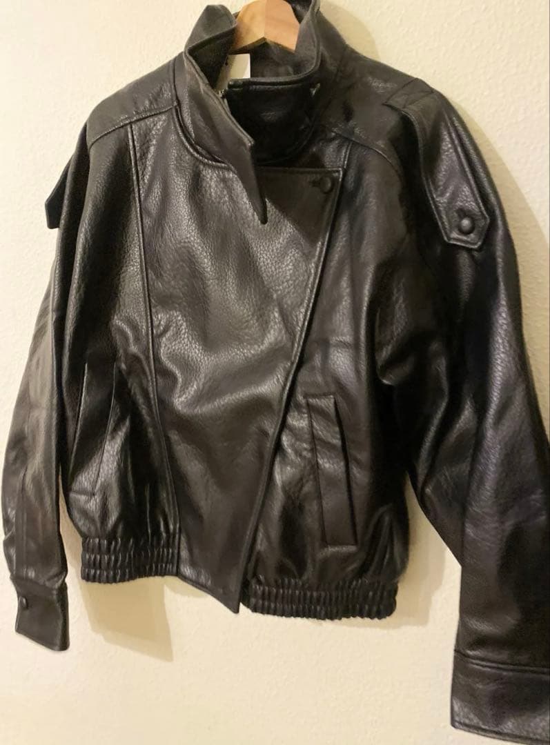 ZARA フェイクレザージャケット　ザラ　ライダースジャケット　新品未使用　XS