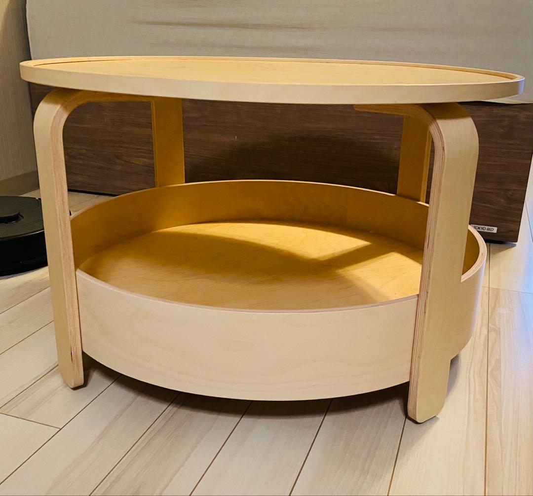 【イケア IKEA】 ボルゲビー BORGEBY ローテーブル 丸型