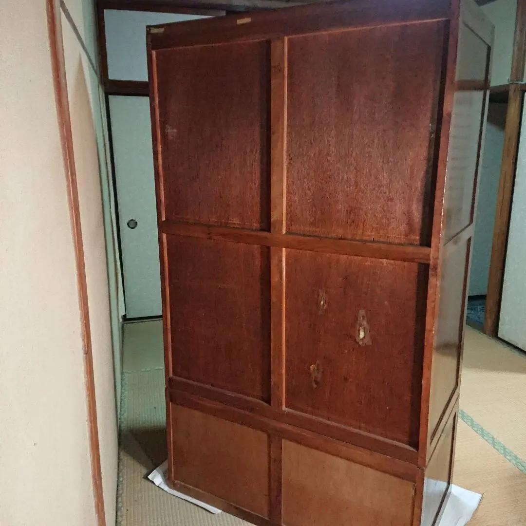 洋服タンス ワードローブ 古家具　天然木箪笥