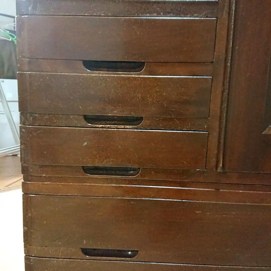 洋服タンス ワードローブ 古家具　天然木箪笥