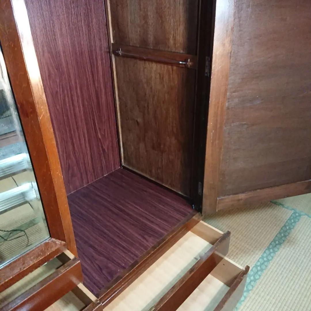 洋服タンス ワードローブ 古家具　天然木箪笥