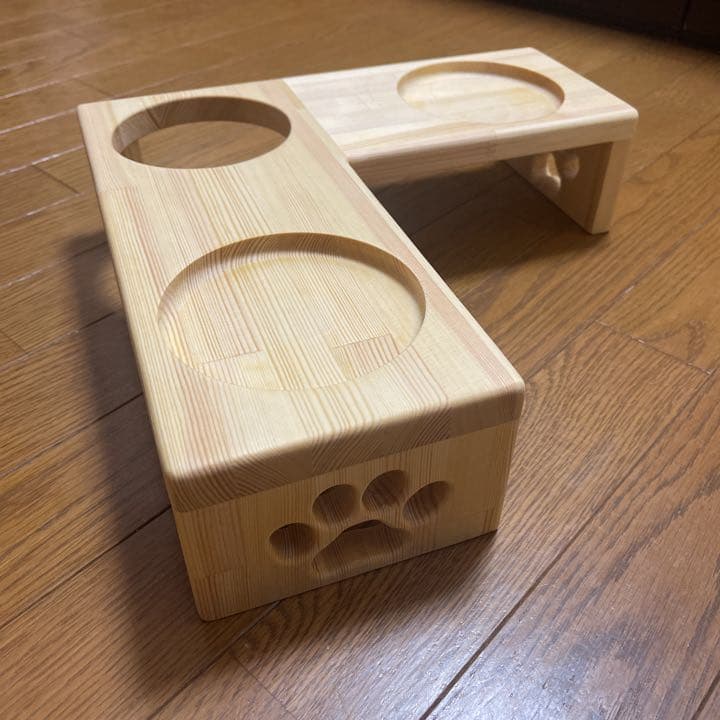 オーダー　ペット　フードスタンド　フードテーブル　餌台　餌入　水入れ　ご飯台