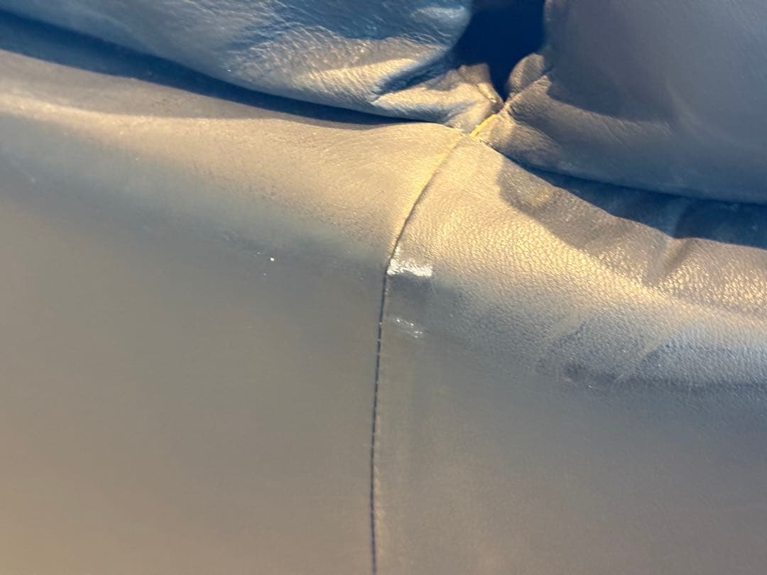 ②カウチソファ　ブラックソファ　2P　モダン　クラシック　シンプル　レザー　IG