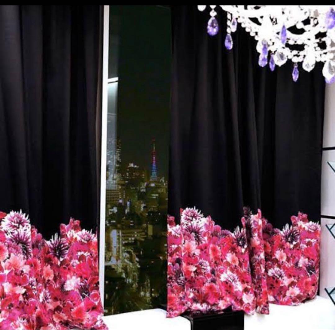 Rady フラワープリントカーテンセット カーテン リゾフラ