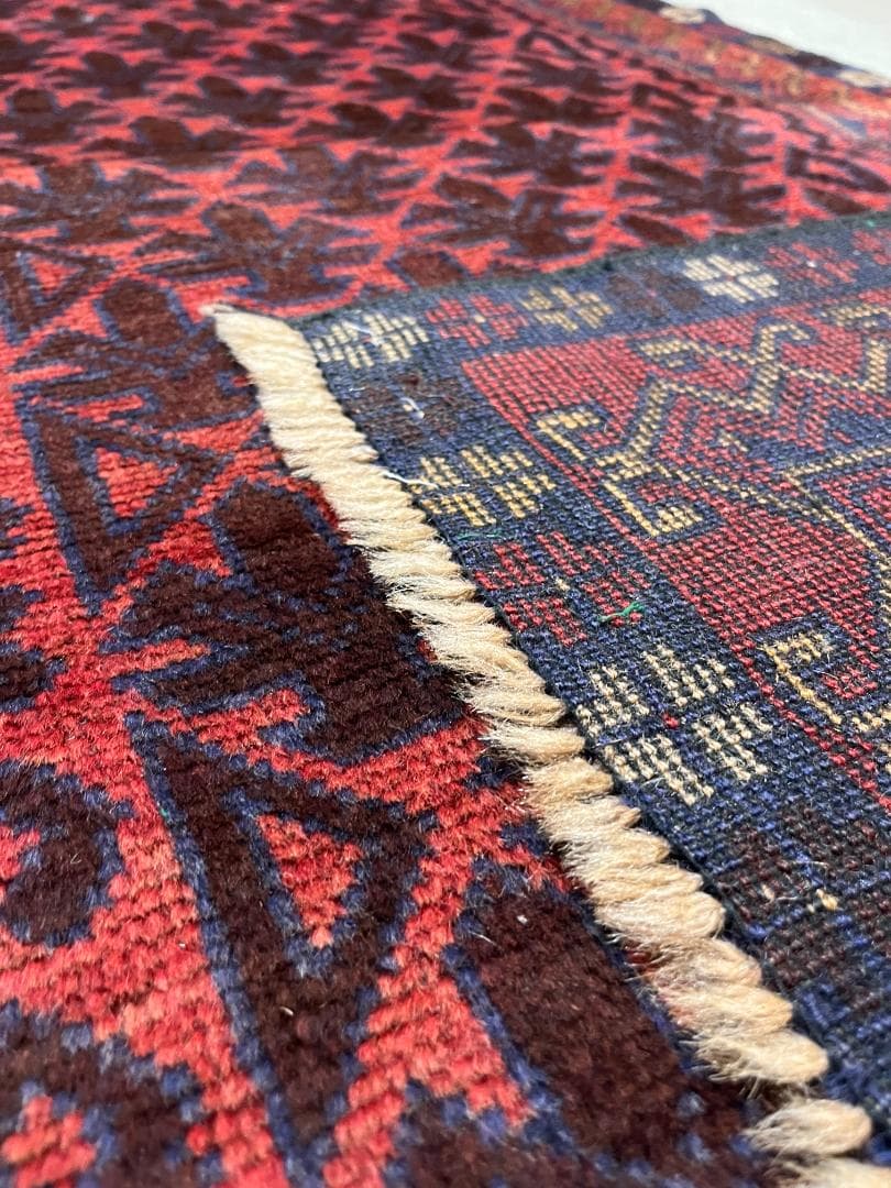 【vintage rug】バルーチ族　ヴィンテージ　アフガン　幾何学模様