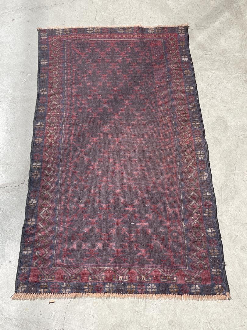 【vintage rug】バルーチ族　ヴィンテージ　アフガン　幾何学模様