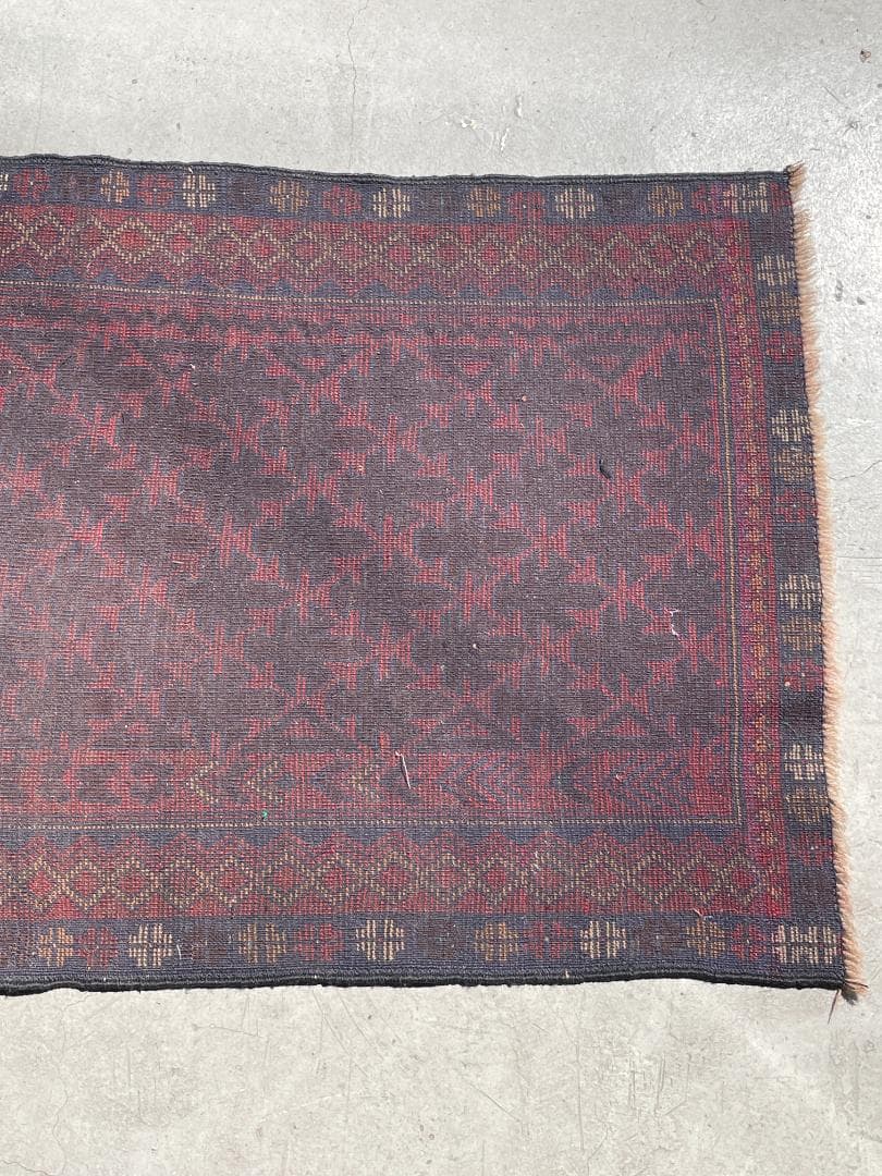 【vintage rug】バルーチ族　ヴィンテージ　アフガン　幾何学模様