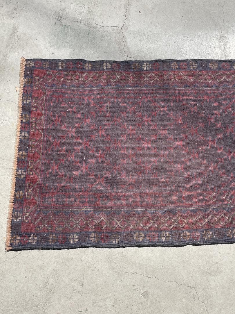 【vintage rug】バルーチ族　ヴィンテージ　アフガン　幾何学模様