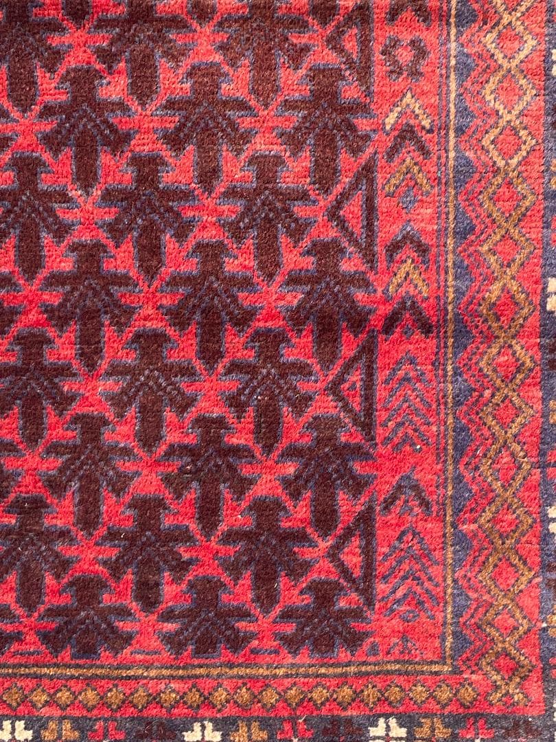 【vintage rug】バルーチ族　ヴィンテージ　アフガン　幾何学模様
