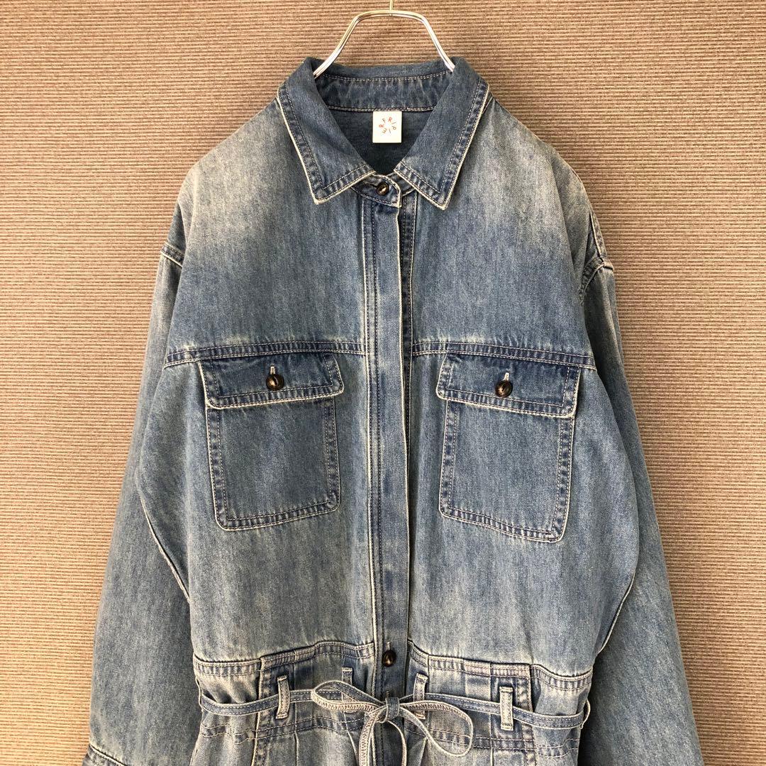 BEARDSLEY デニムコンビネゾン F ブルー