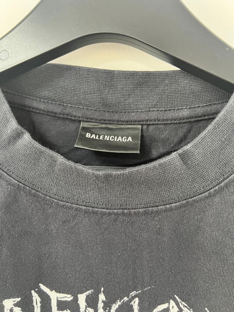 BALENCIAGA ブラック Tシャツ グラフィックプリント