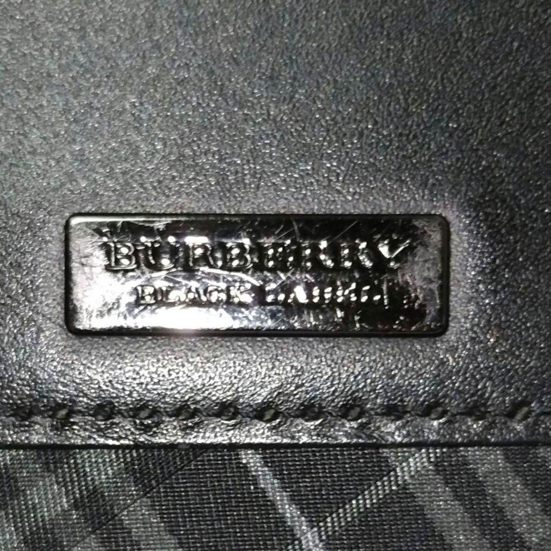 【美品】バーバリーブラックレーベル ノバチェック ロゴ オーガナイザー 長財布