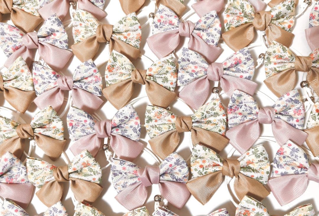 背景布+秋色チョーカー　パンパスグラス　お月見　十五夜　ペットサロン撮影用