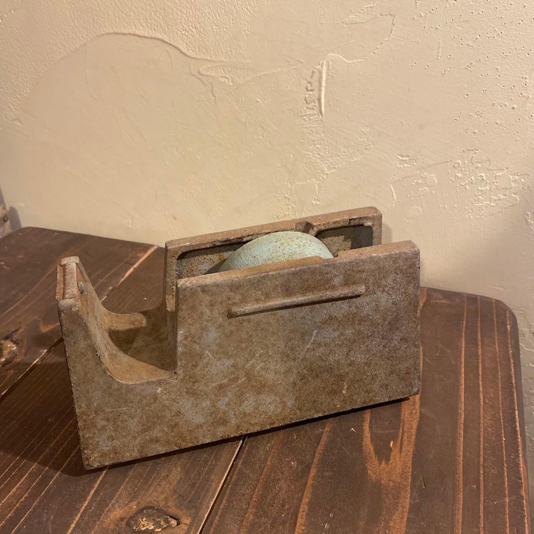 鉄製 文具 テープカッター 昭和レトロ ヴィンテージ　アイアン