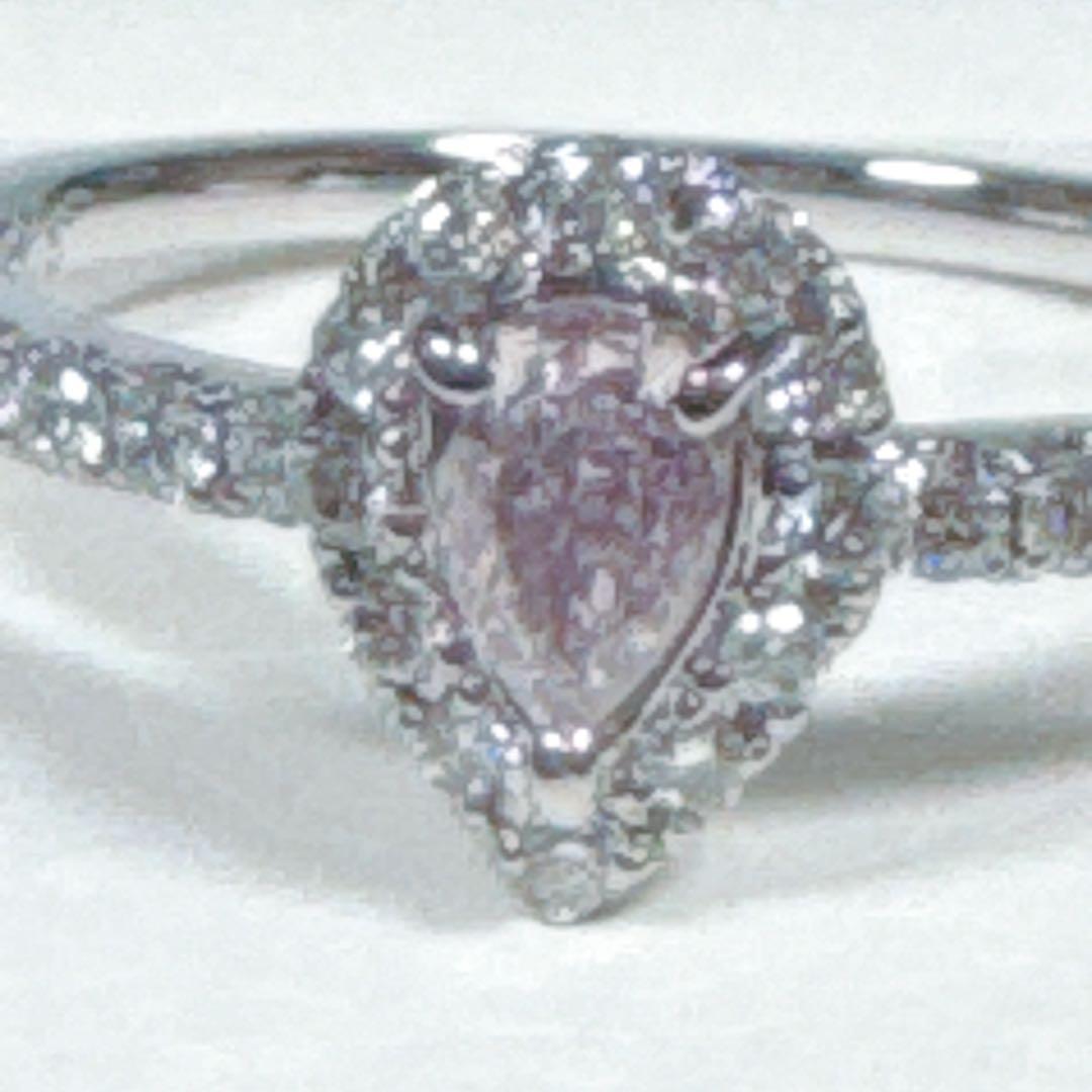 プラチナピンクダイヤモンドリング ＦＬＰ NO24-975