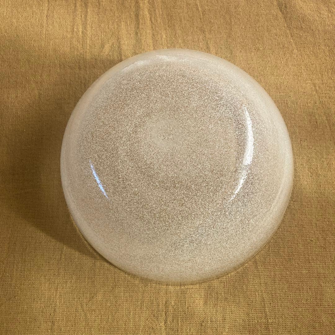 【サイン入り】舩木倭帆　サラダボウル　ガラスボウル　気泡入り