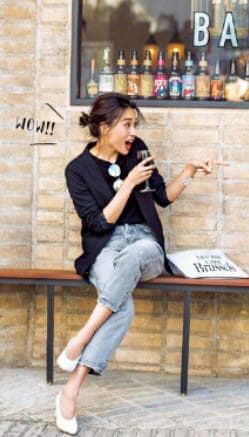 大草直子さん着用◆新品 アッパーハイツ EIGHTY'S シルバー 22