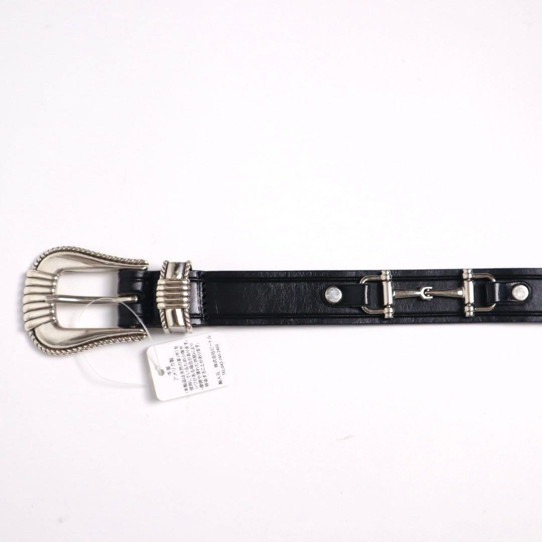 TORY LEATHER トリー USA製 ホースビット ウエスタンベルト 28