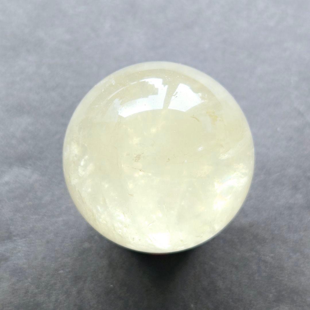 【一点物】虹入り✨シトリン スフィア 丸玉 ✩.*˚天然石×インテリア