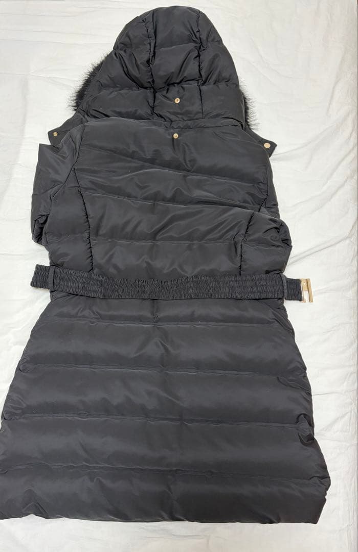 ZARA ザラ パフジャケット ダウンコート ロング丈 フードファー