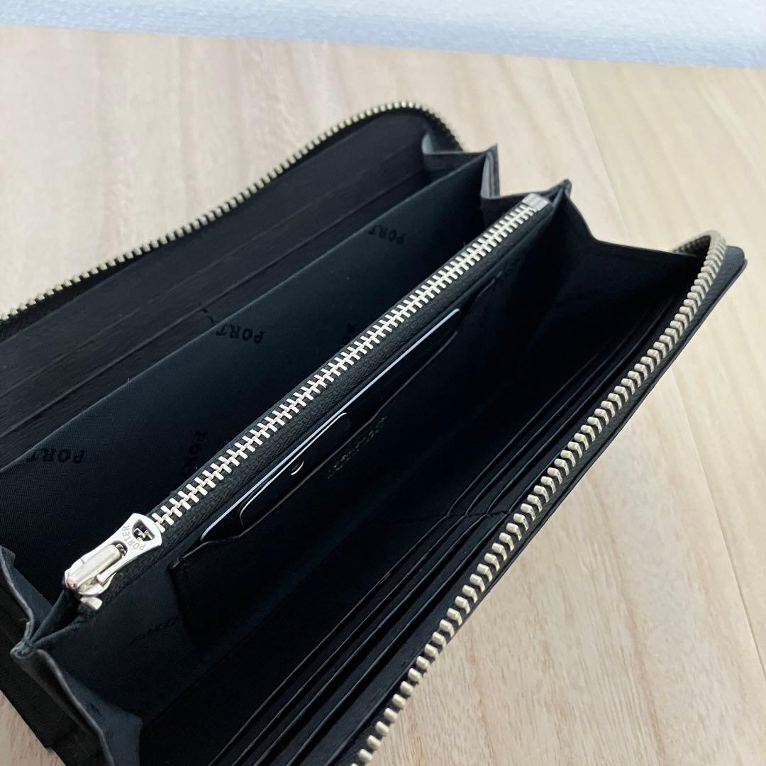 訳あり未使用✨ ポーター PORTER カレント L字ZIP 長財布 ブラック