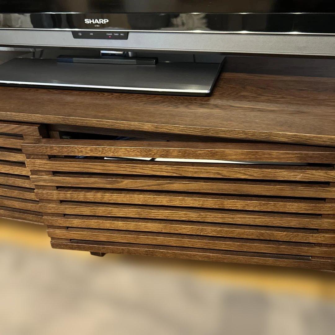 ★送料込★ カリモク家具　テレビ台 スリットボード　HU7158MKウォルナット