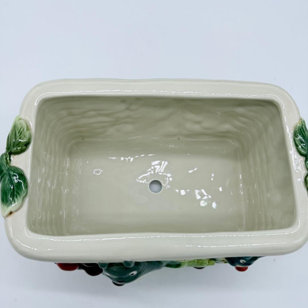 トトロ ぶどう 陶器 プランター 鉢