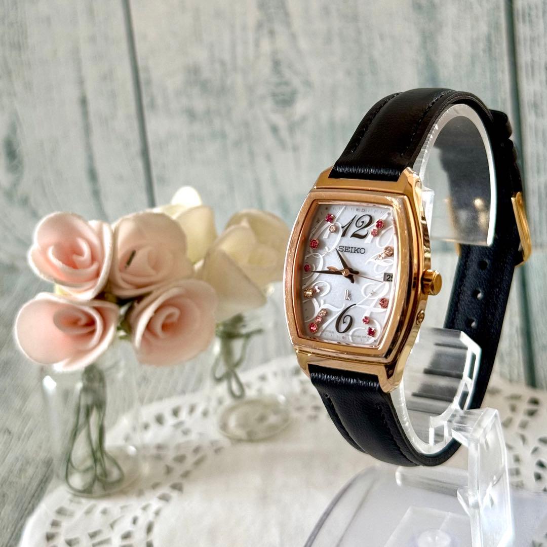 【限定】SEIKO ルキア 腕時計 1B22-0AP0 電波 ソーラー PG