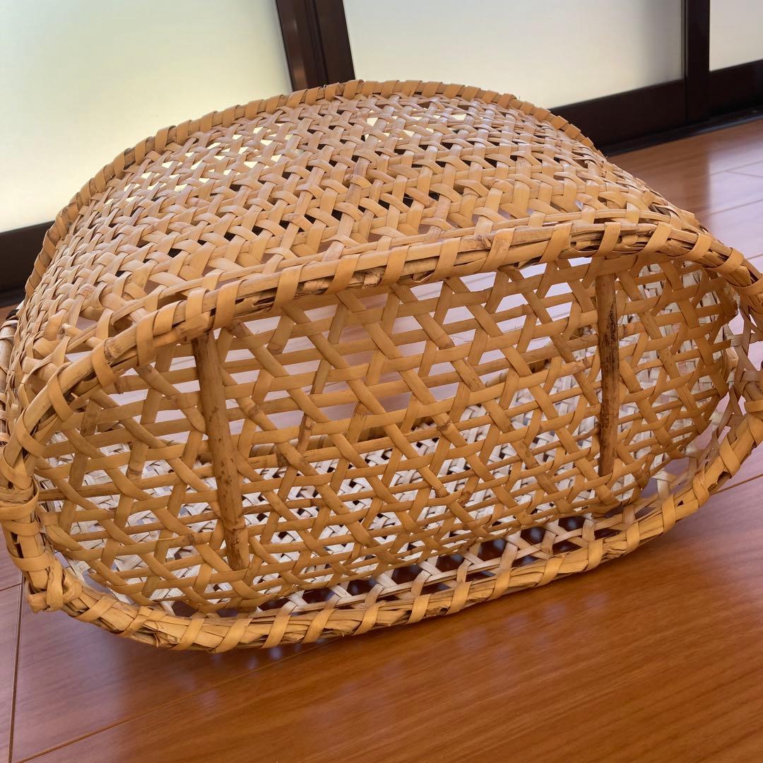 竹かご　中古　根曲竹　竹虎