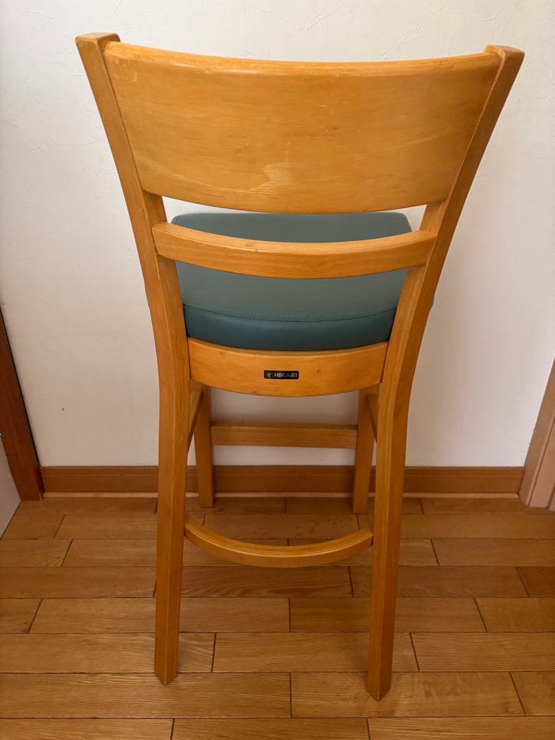 岐阜県揖斐郡池田町　中古　HIKARIカウンターチェア　4脚セット　座部高61