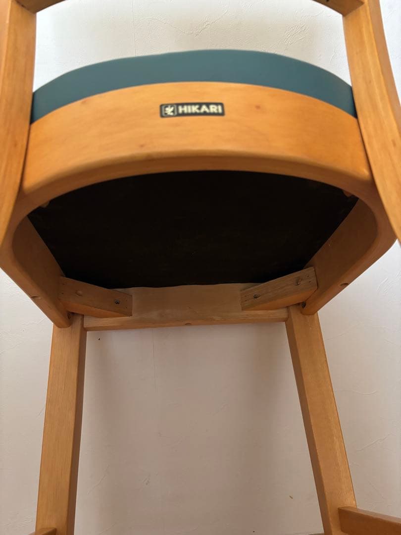 岐阜県揖斐郡池田町　中古　HIKARIカウンターチェア　4脚セット　座部高61