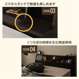 ベッド シングル 日本製ボンネルコイルマットレス付き ホワイト