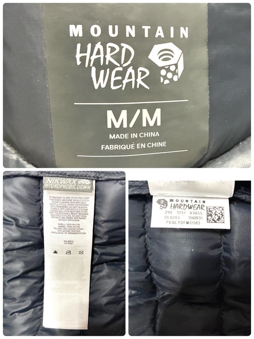 MOUNTAIN HARD WEAR 撥水 HydrophobicDown
