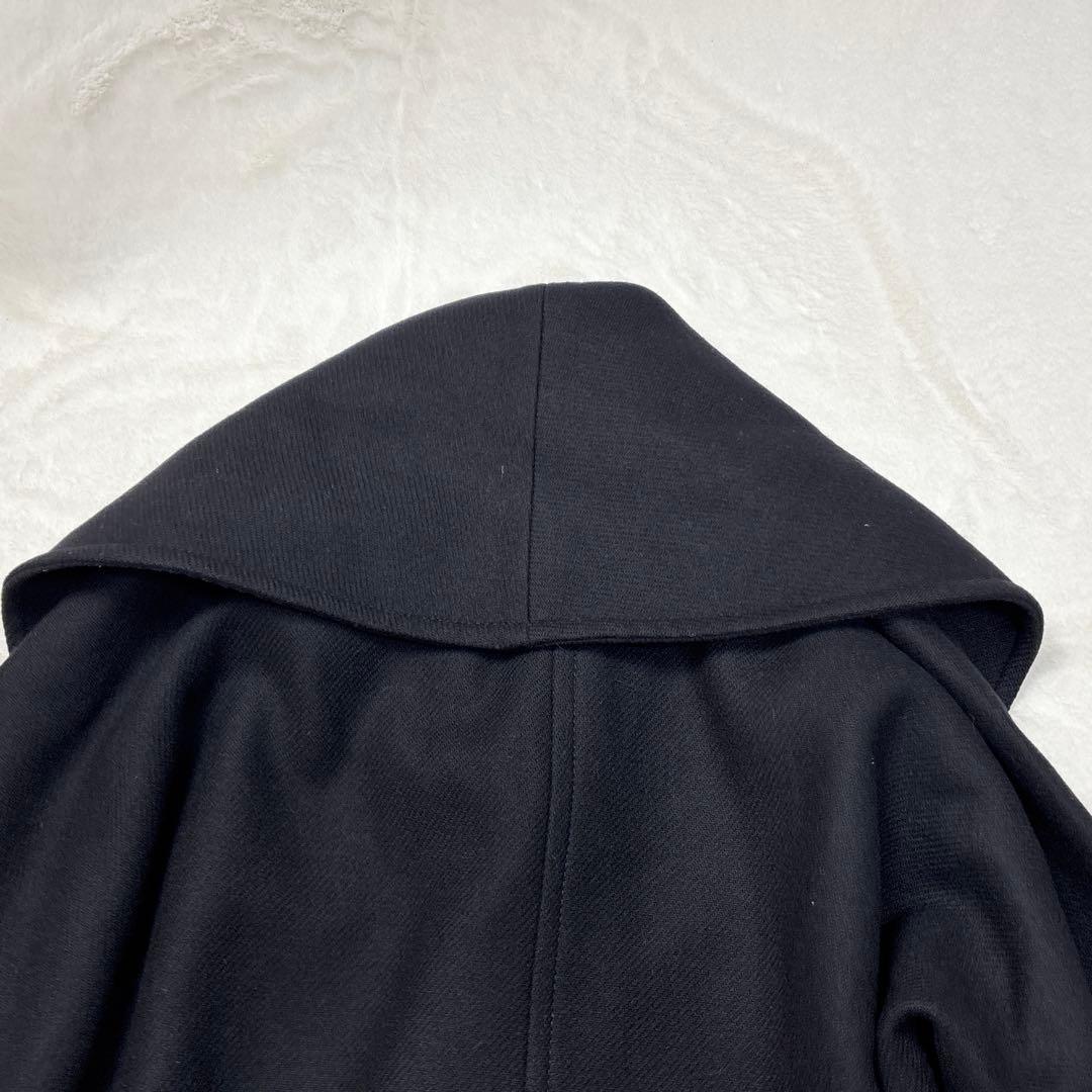 ZARA マンテコ ワイドカラー ロングコート 女優襟 ベルト マキシ丈 ウール