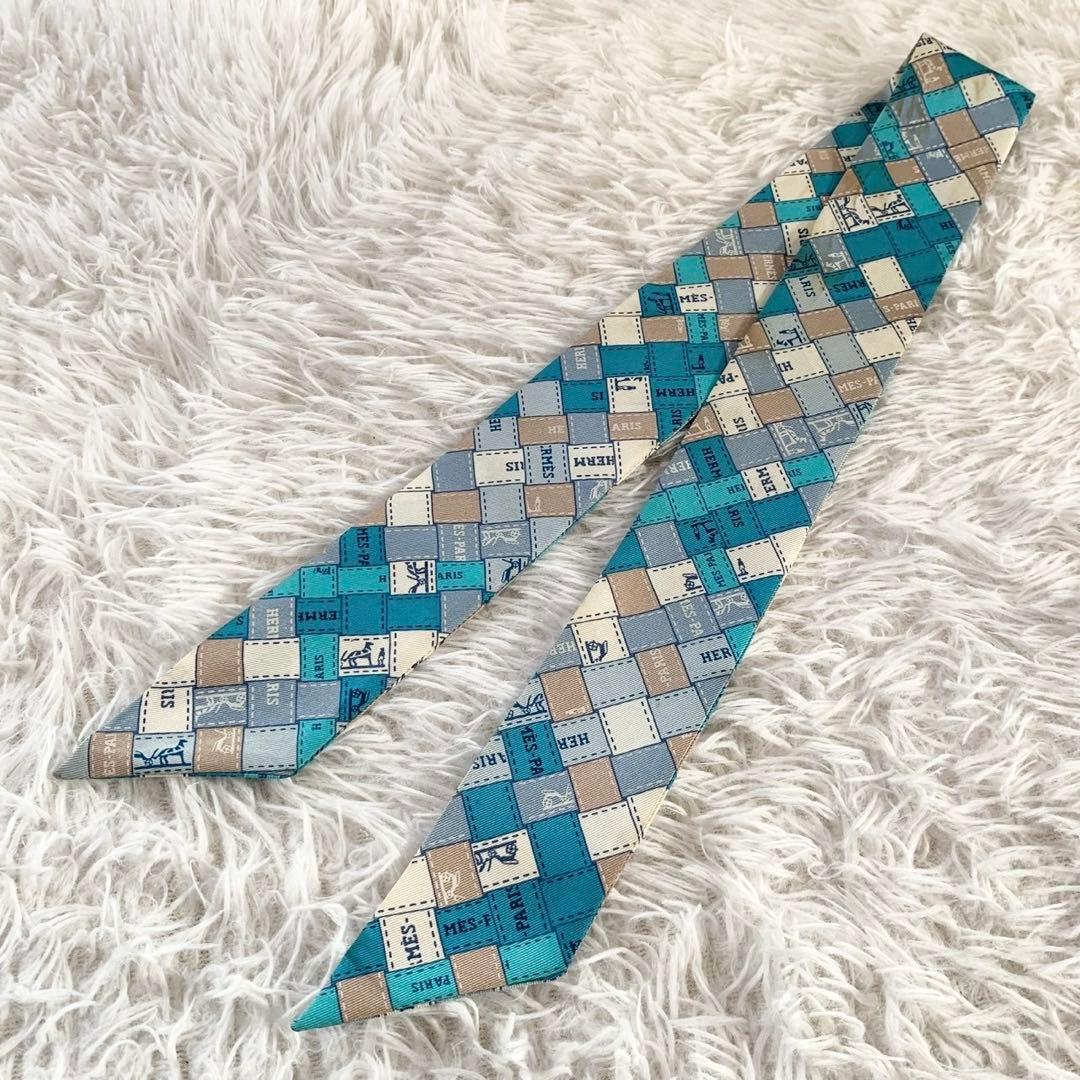 HERMES　エルメス　ボルデュックチェック　Bolduc au Carre