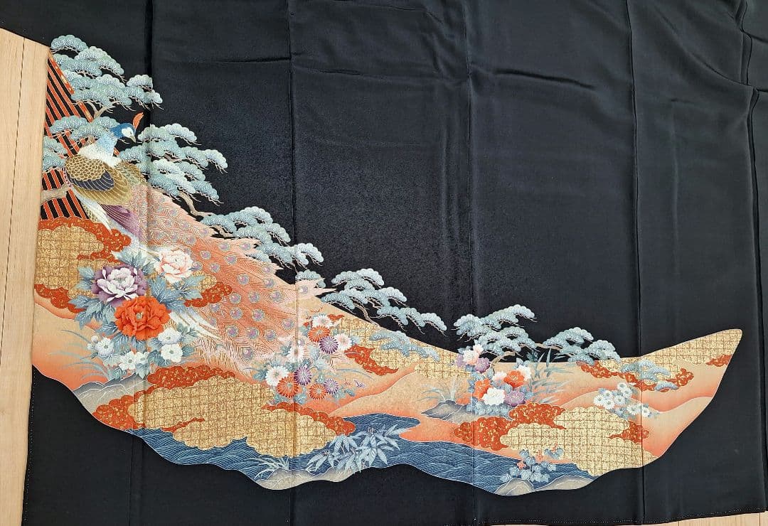 着物リメイクワンピース3611