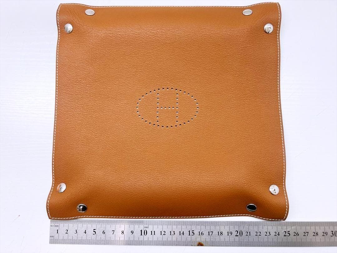 美品　エルメス　ヴィドポッシュ　ミーズ　エ　ルランス　小物入れ　25ｃｍ　Ｙ