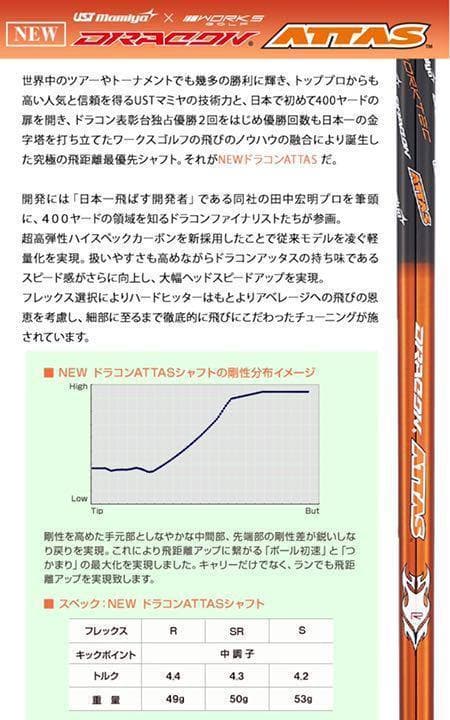 新品★ゼクシオ より飛んだ! ワークスゴルフハイパーブレードΓ ドラコンアッタス