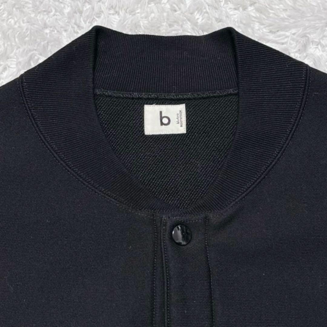 美品✨blurhms ブラームス スナップカーディガン スウェット 黒 L 3