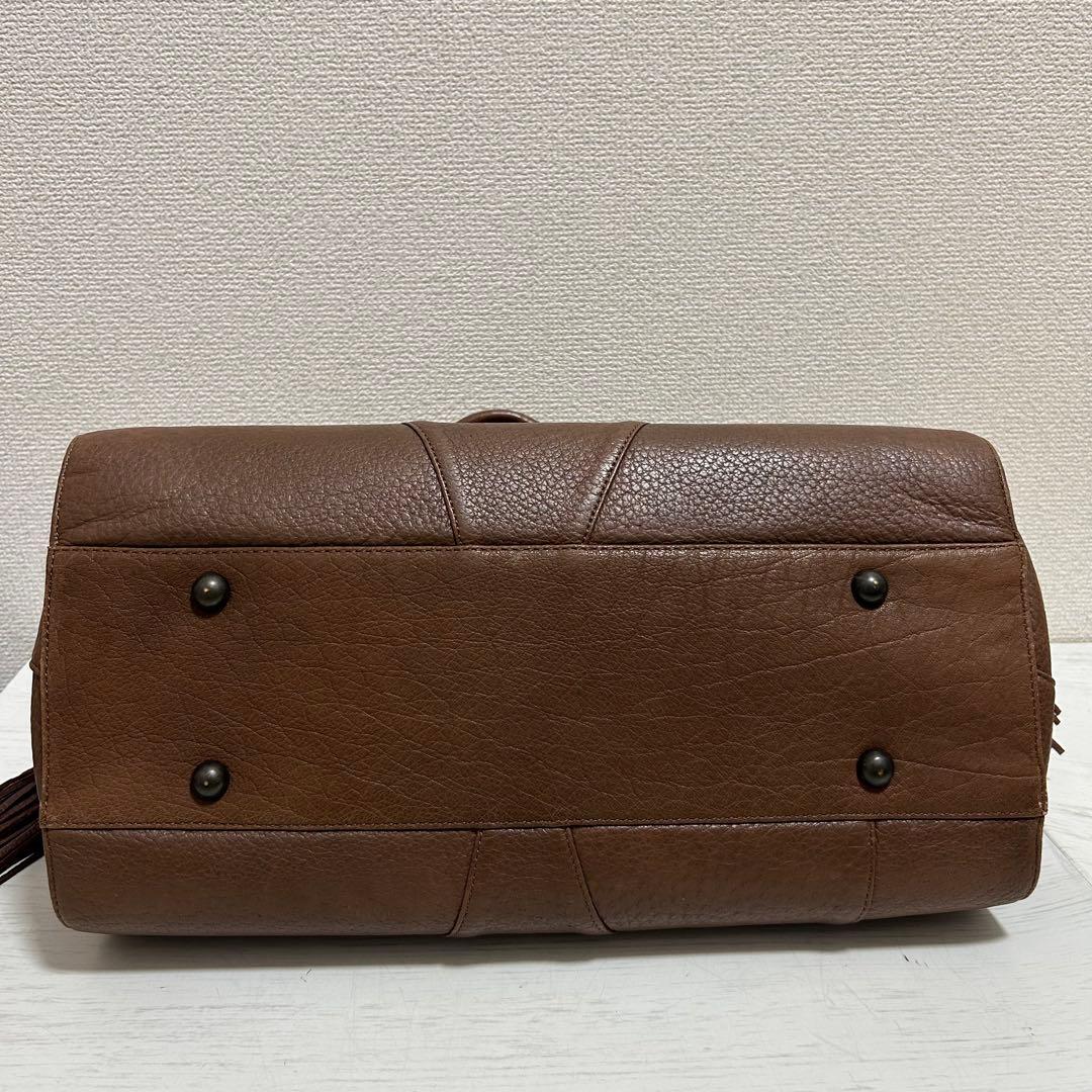 美品 IBIZA レディース ハンドバッグ ミニボストンバッグ ペッカリー