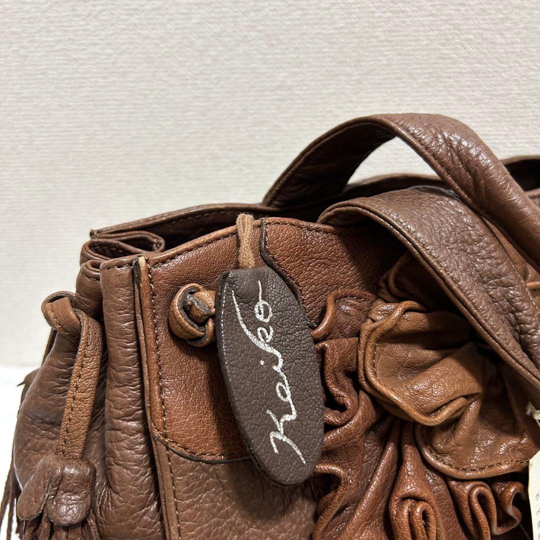 美品 IBIZA レディース ハンドバッグ ミニボストンバッグ ペッカリー