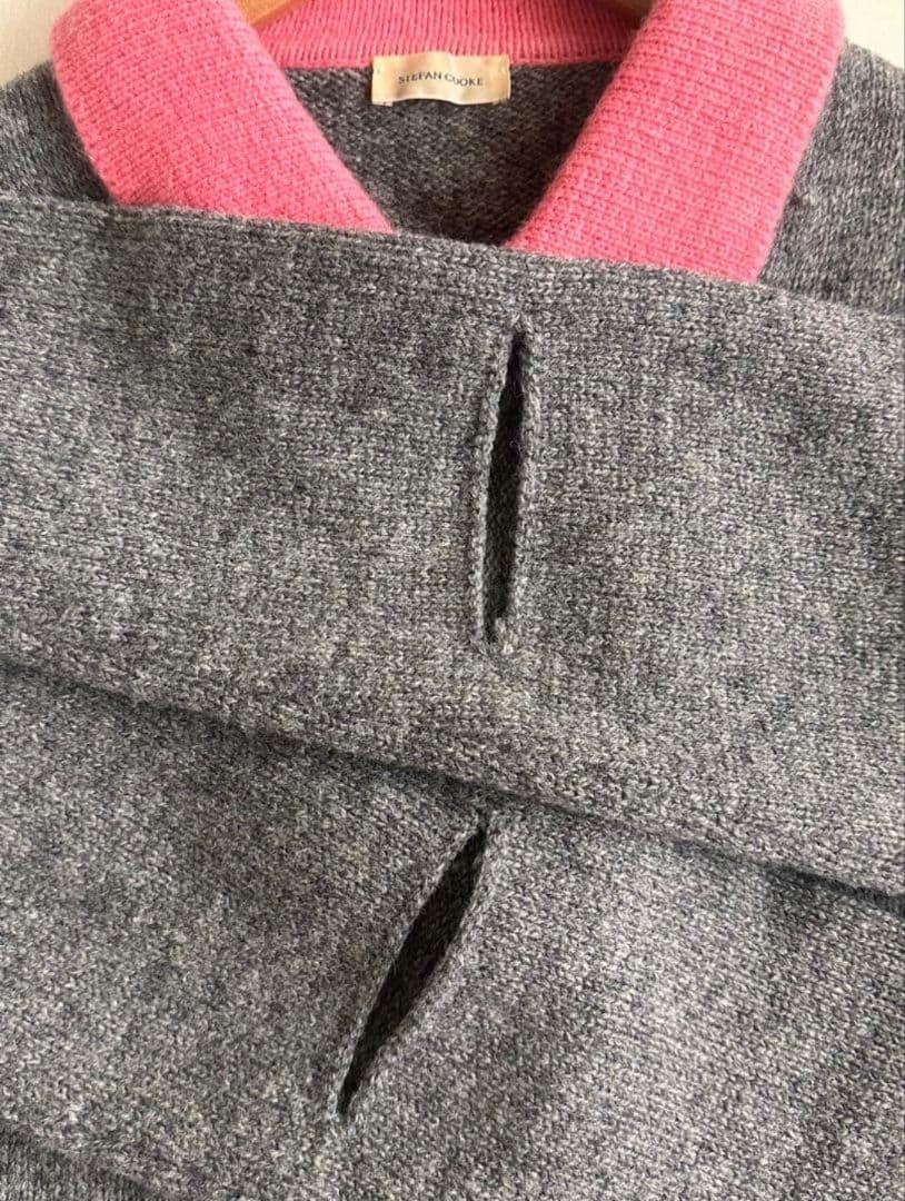 トップス Stefan Cooke Wool Layered Knit Cardigan