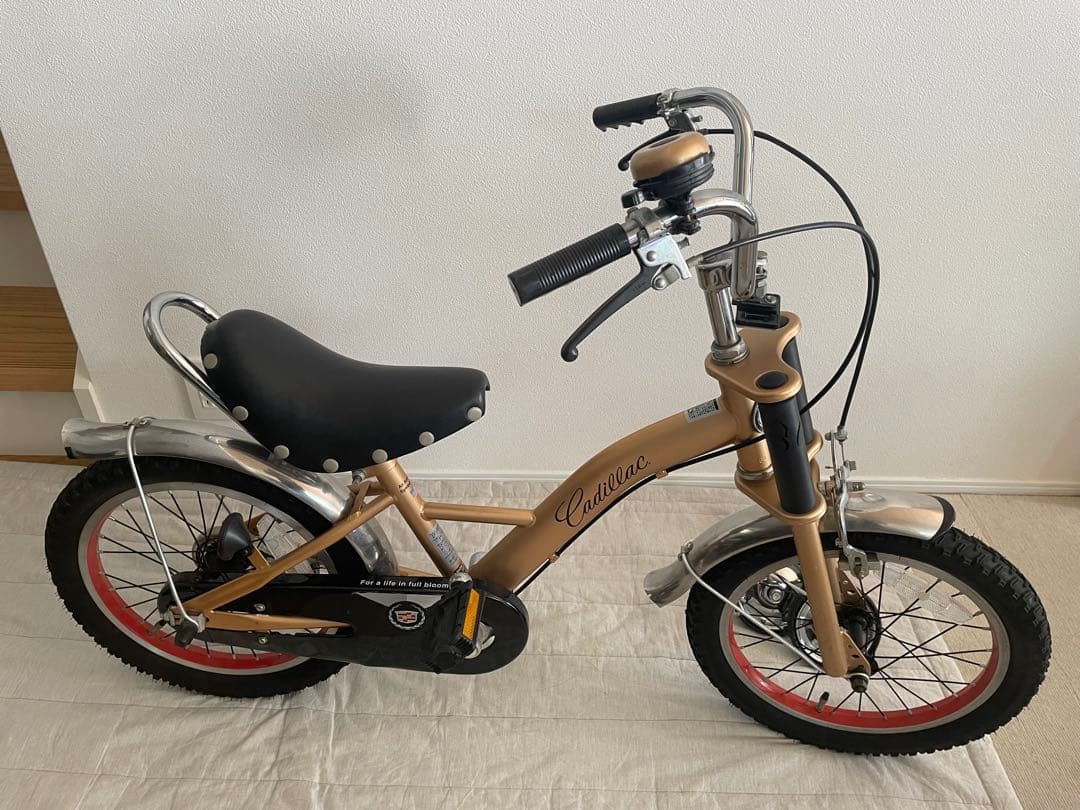 お引き取り限定 キャデラック 16インチ 幼児用自転車 ゴールド 希少 廃盤