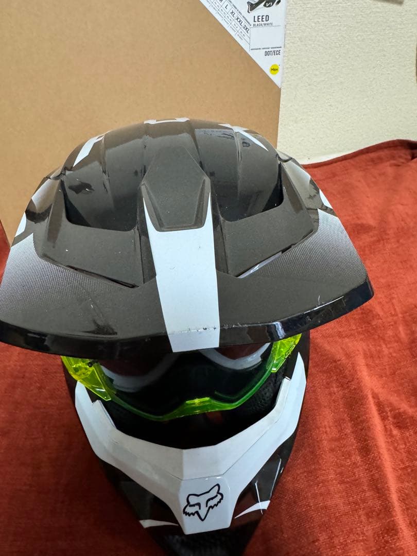 フォックス FOX ヘルメット V1 リード&ゴーグル