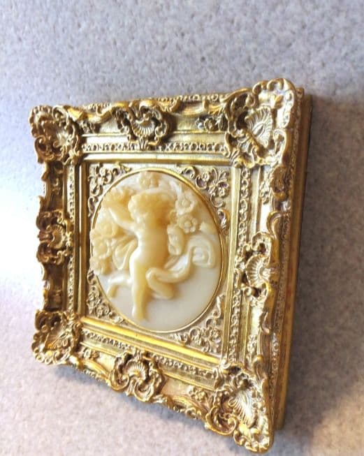 ★ゴールドが豪華★エンジェル★天使★レリーフ★額縁★デコ★