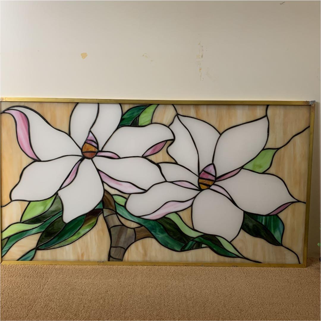 オリジナルハンダステンドグラス工芸『ハワイアンフラワー』大