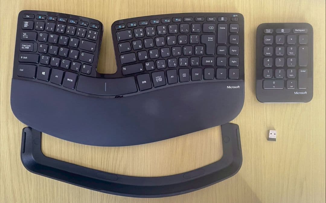 Microsoft　 エルゴノミクス　ワイヤレスキーボード　テンキー　セット