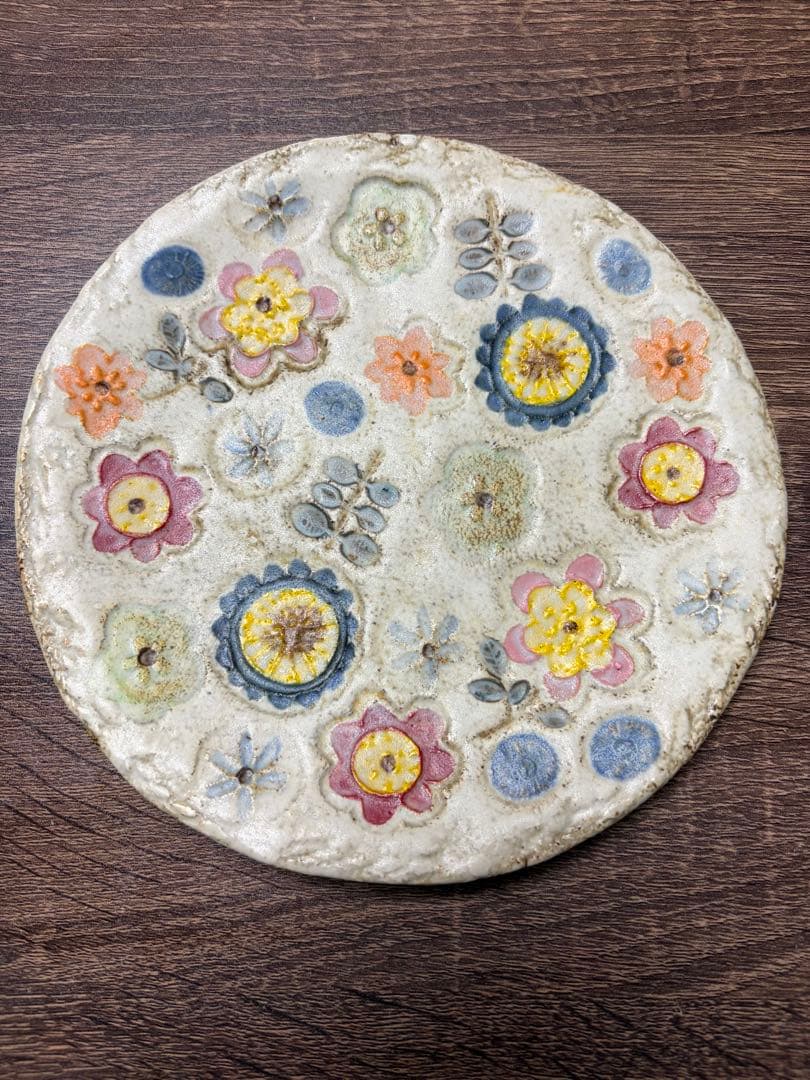 本田あつみ ワイルドフラワー 皿 18センチ
