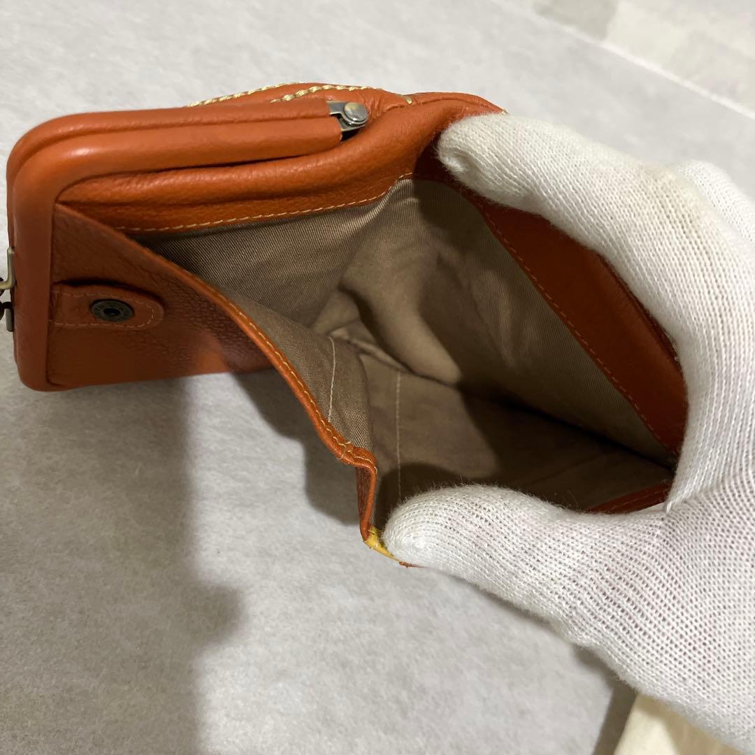 genten ゲンテン　リサラーソン　がま口　折り財布　マイキー　保存袋付