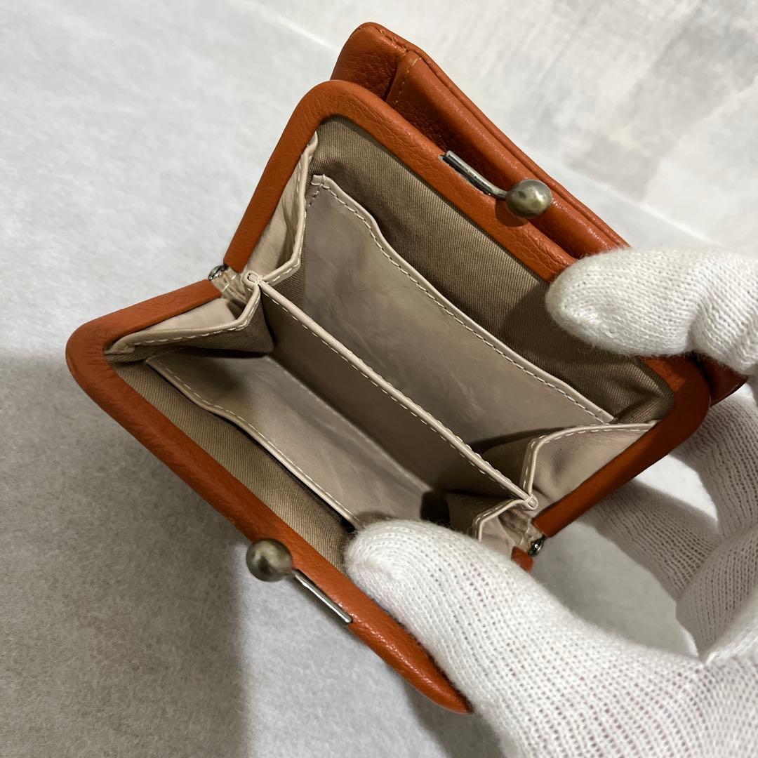 genten ゲンテン　リサラーソン　がま口　折り財布　マイキー　保存袋付